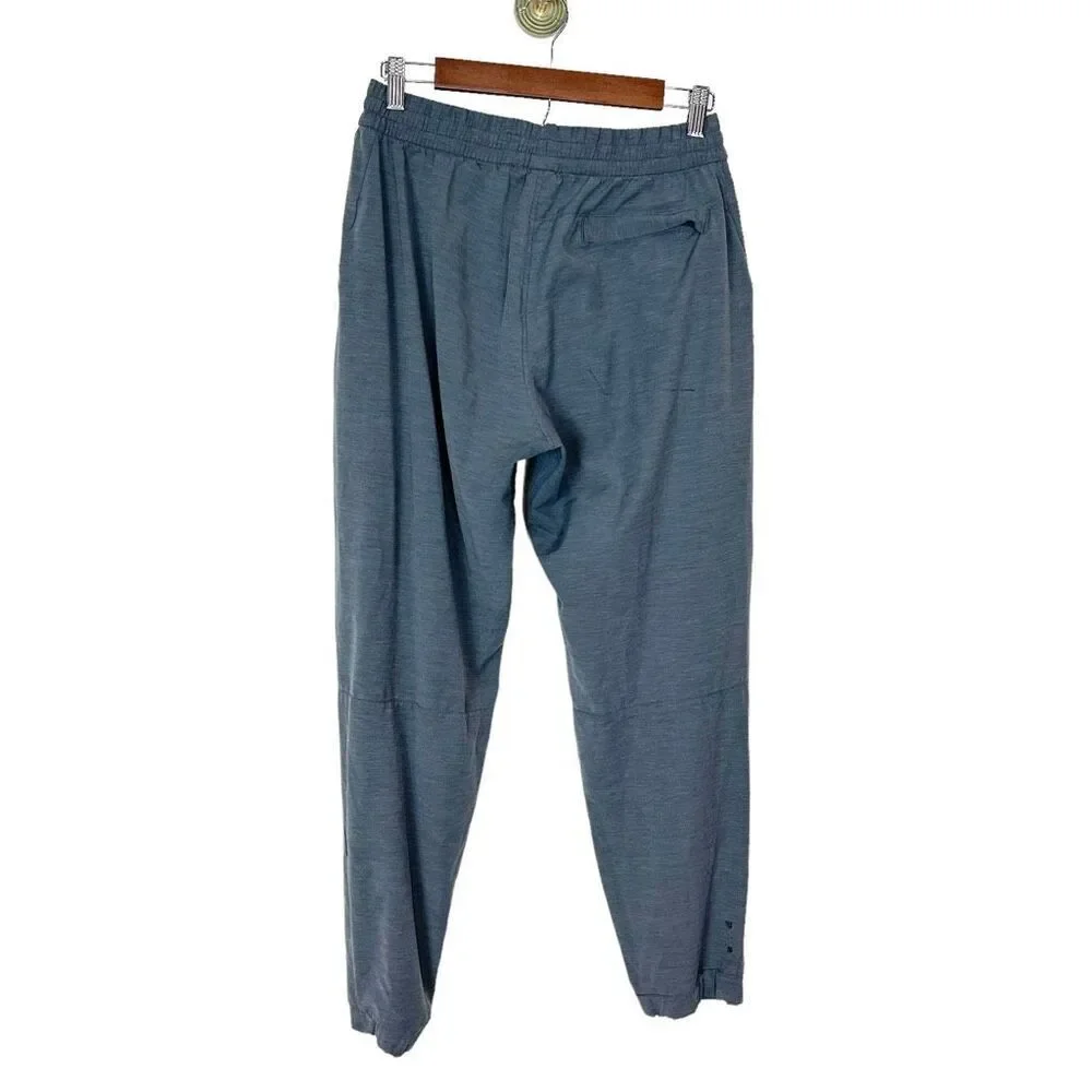 Prana Joggers Pants Large Men’s West Edge Stretch Blue Gray Organic Cotton Blend